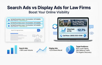 Legal Website Not Showing in Google Search?  Search Ads and Display Ads Can Help